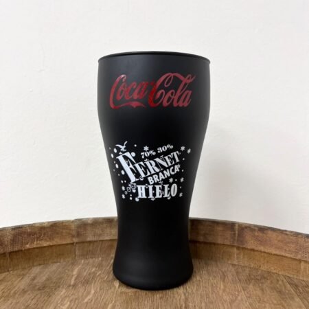 Vaso De Vidrio Coca-Cola Branca Negro 1000ml - Imagen 3