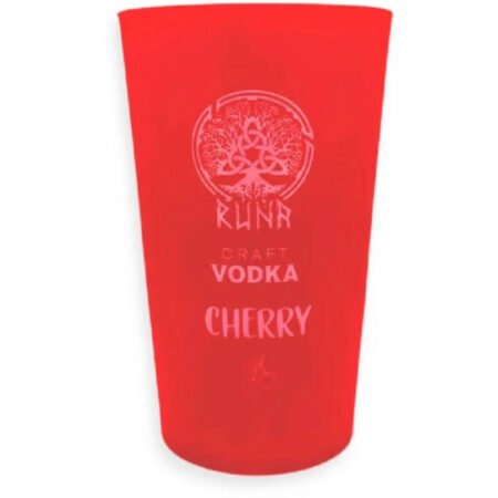 RUNA CRAFT VODKA CHERRY VASO DE PLÁSTICO ROJO 400ML