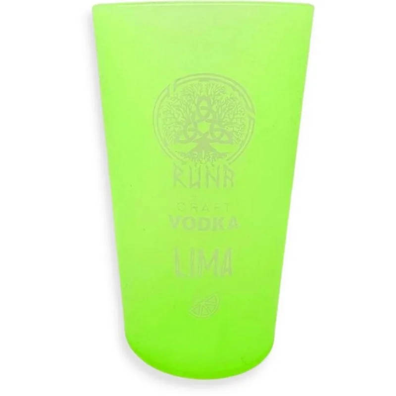 RUNA CRAFT VODKA LIMA VASO DE PLÁSTICO VERDE 400ML