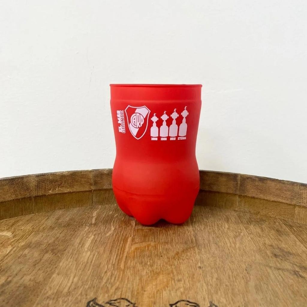 River Plate Vaso De Vidrio Rojo 800ml - Imagen 4
