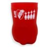 River Plate Vaso De Vidrio Rojo 800ml
