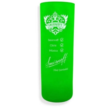 VASO DE VIDRIO SMIRNOFF VERDE SATINADO 450ML