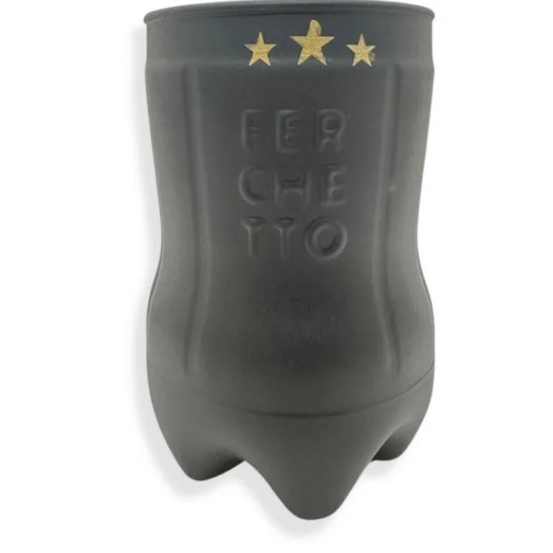 FERCHETTO CAMPEONES VASO DE VIDRIO NEGRO 800ML