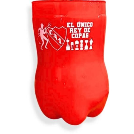 INDEPENDIENTE VASO DE VIDRIO ROJO 800ML