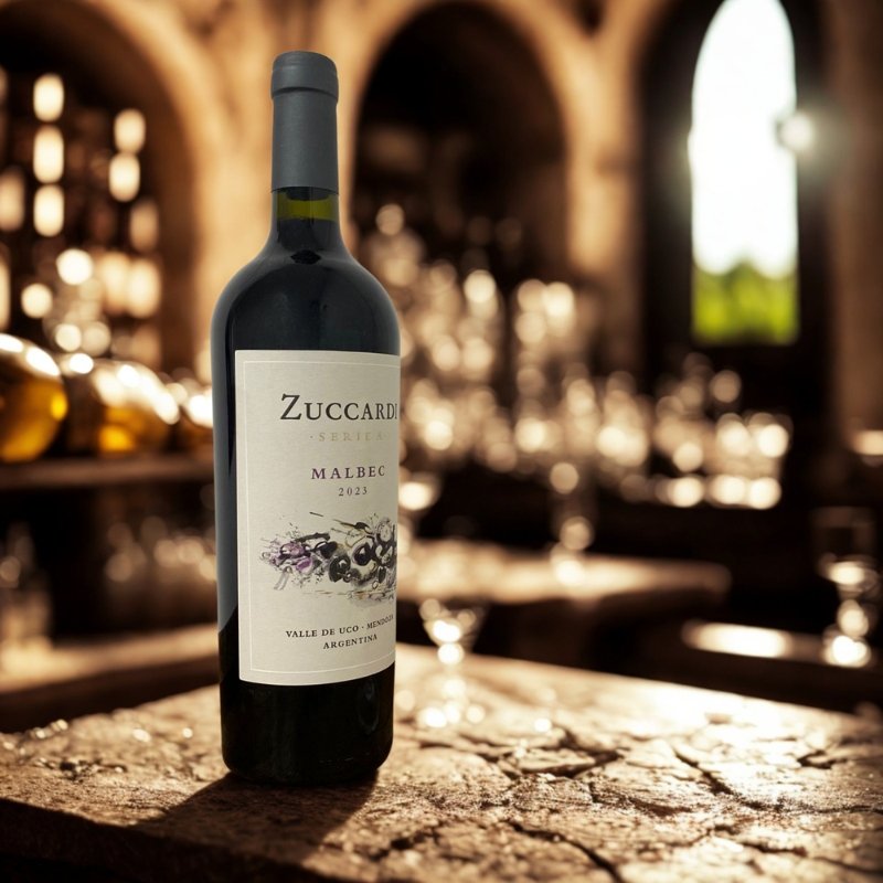 Zuccardi Serie A Malbec 750ml + Copa De Vidrio 600ml C/Estuche - Imagen 3
