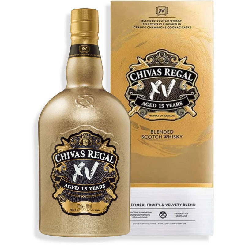 Chivas Regal 15 Años Gold Blended 750ml C/Estuche