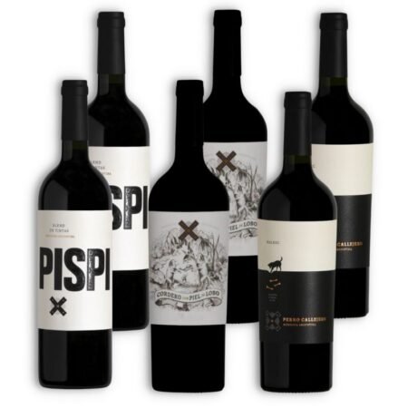KIT MOSQUITA MUERTA 2U PERRO CALLEJERO MALBEC + 2U PISPI BLEND + 2U CORDERO CON PIEL DE LOBO CABERNET SAUVIGNON CAJA X6U 750ML